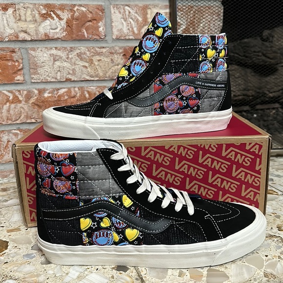 VANS SK8-HI 38 DX PW 'POSITIVITY PATCHWORK/BLACK' men’s size 9.5 - Picture 2 of 13